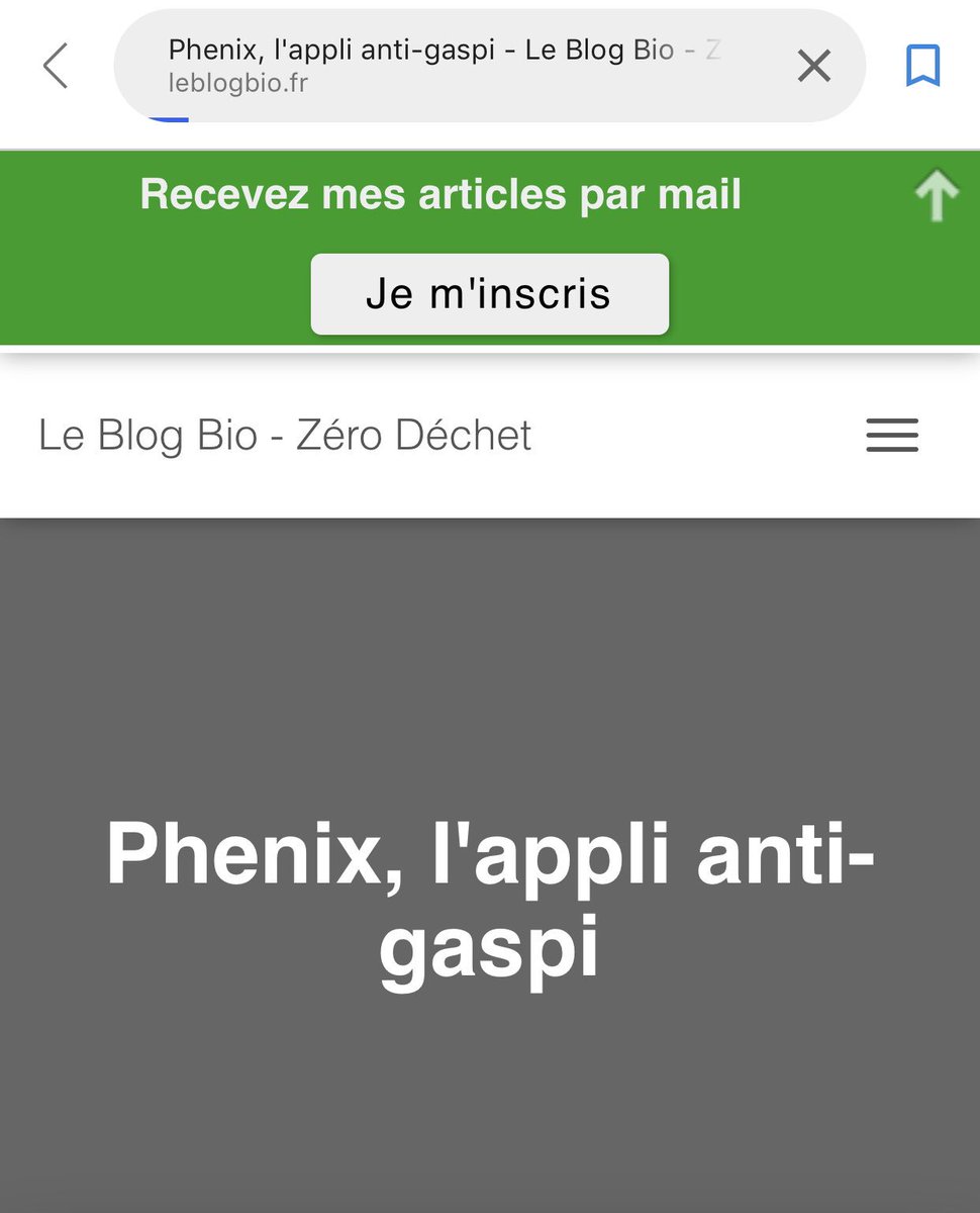 phenixfr's tweet photo. Merci @LeBlogBio1 pour ce zoom sur notre #PHENIXapp en tant que bon plan #antigaspi & #ZéroDéchet ! 📲♻️🛒
A vous de jouer ! On attend vos photos #MonPHENIX ! 🤳
https://t.co/O1TOE2qCg1
#Bio #ZeroWaste #Blog https://t.co/w8OCS4RTIJ