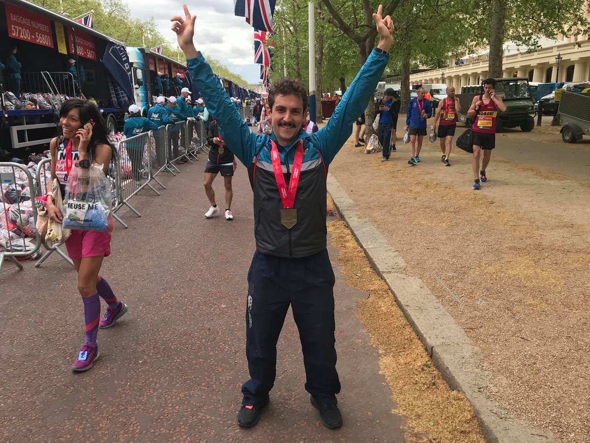 MASSIVE well done and thank you to <a href="/Sam_Applebee/">Sam 🍎🐝</a> who ran a WHOLE MARATHON for us on Sunday! 😎😎

Were you waiting to see if he could really do it before you sponsored him? You can still donate today! uk.virginmoneygiving.com/sam4wagggs 😍😍

#LondonMarathon #Hero
