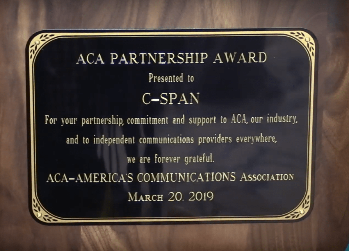 viodi's tweet photo. A brief overview from the co-presidents @SusanSwain, @robkennedy & founder Brian Lamb on the mission of @cspan; stronger than ever after 40 years of public service from this private entity @ACAConnects @ACASummit https://t.co/5nXolME0IT https://t.co/qxVRJwjeBG