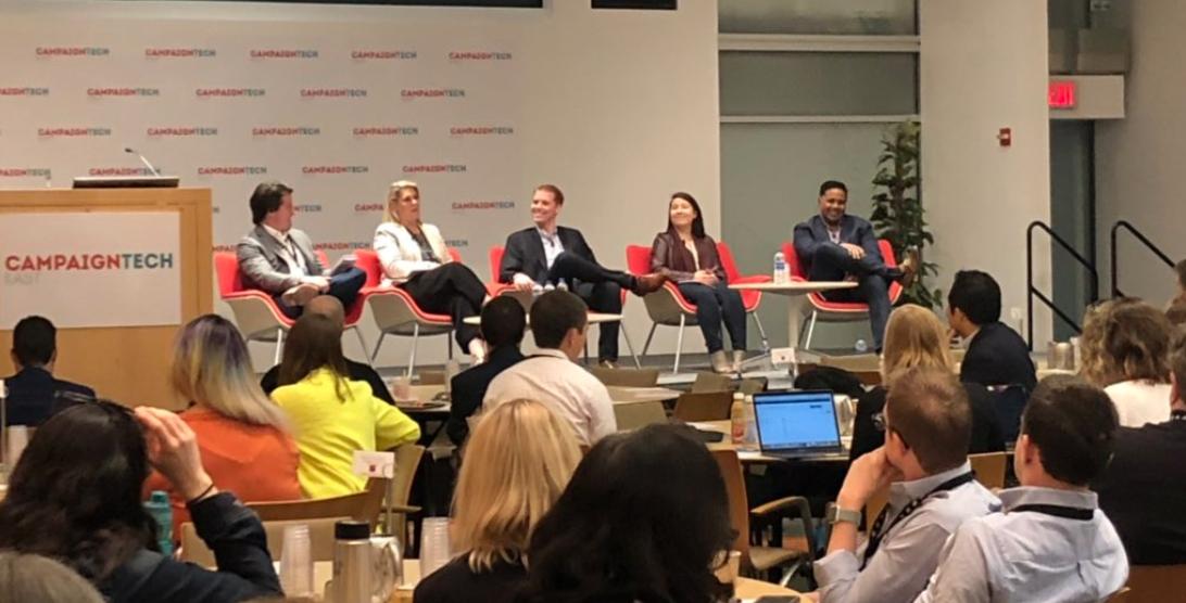 highergroundlab's tweet photo. Last week HGL Partner @shomikdutta took the stage at #CTeast19 with a panel on the implications for digital strategy in 2020. https://t.co/ocErRYwr44