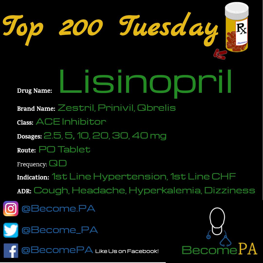 Become_PA's tweet photo. We would like to introduce Top 200 Tuesday! We will be posting a new drug from the Top 200 most prescribed list each week! This is just one of the many new things we are working on to give Pre-PAs an edge, help PA Students excel, &amp; keep PA-Cs up to par! #Top200Tuesday #prepa https://t.co/woDkLAhqSi