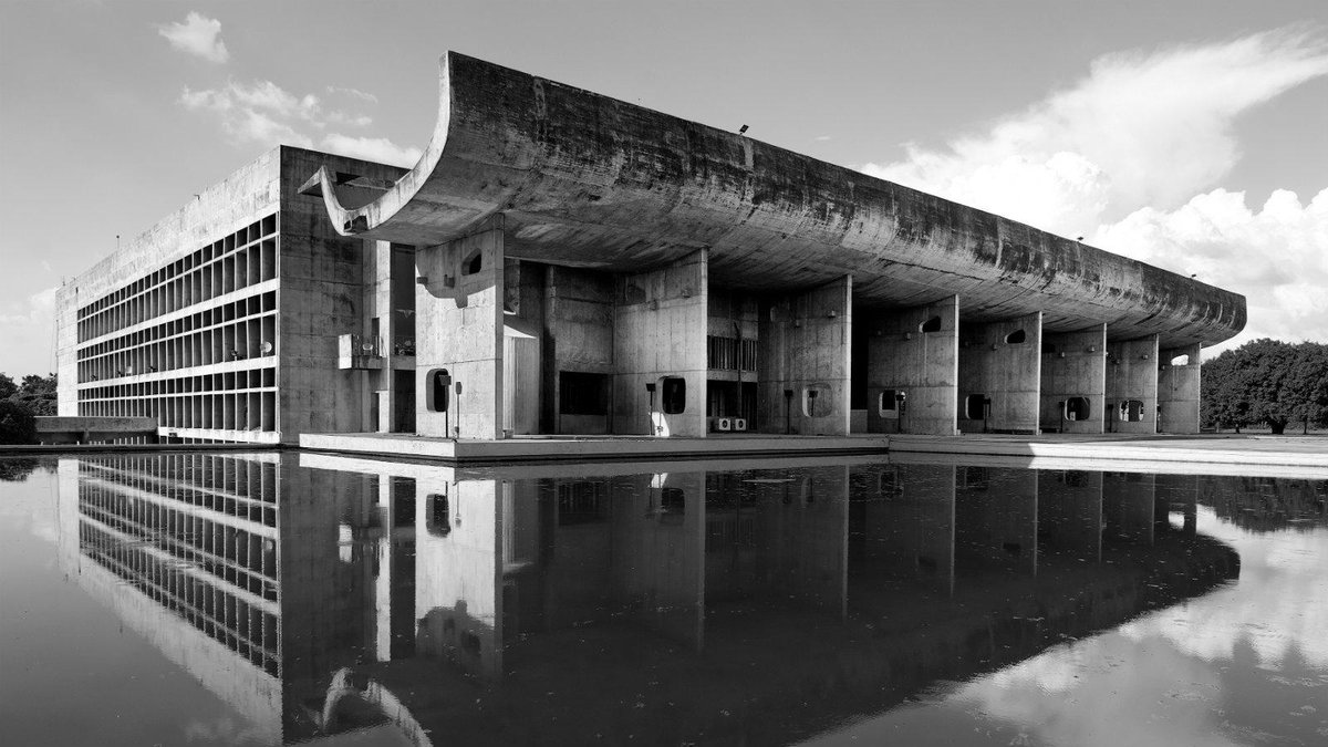 In India, the great traditions of Indian architecture such as Mughal-Gothic by the Pakistani architect Ganga Ram were ignored in the building of Chandigarh by Corbusier. Instead mono-cultural "international style" which eliminated Pakistani culture in favor of concrete bulk./5