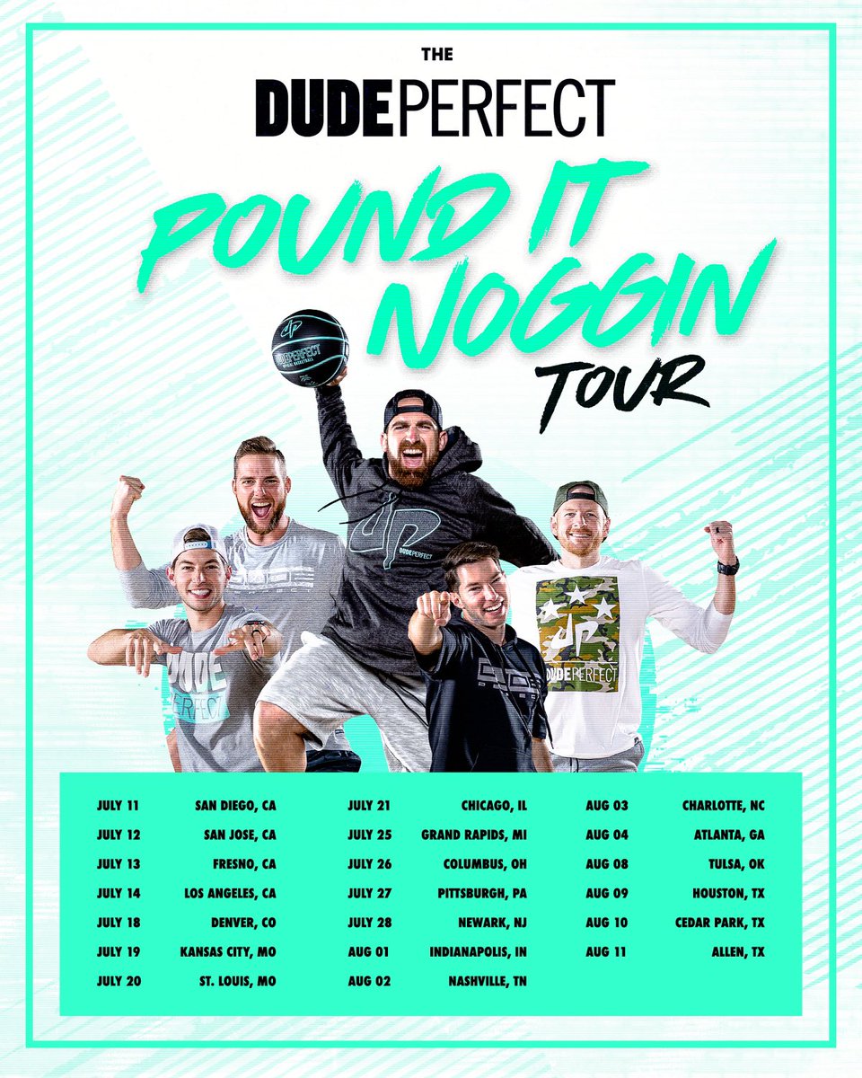 DudePerfect's tweet photo. DON’T MISS OUT, get ticks ASAP:

https://t.co/bj7yg4VSJJ https://t.co/cCjI7AvHnU