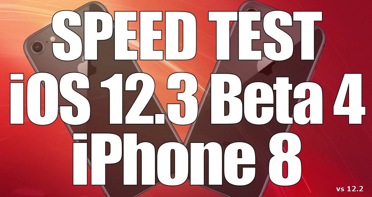 iAppleBytes's tweet image. Speed Test : iPhone 8 - iOS 12.3 Beta 4 vs iOS 12.2 (Build # 16F5148a)
youtu.be/kKP0oRtoJuY
#iOS123 #iOS122 #AppleNews #SpeedTest #Apple