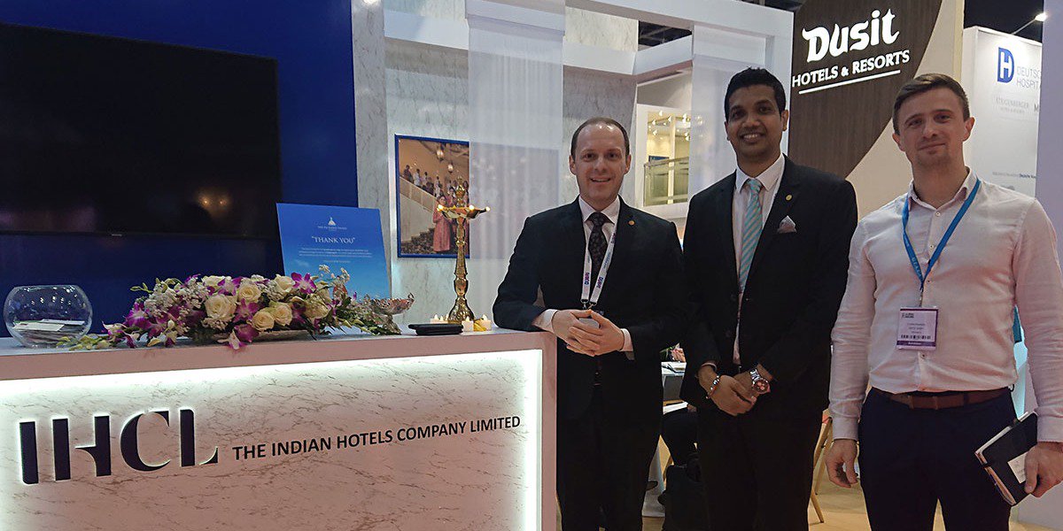 GiataGmbH's tweet photo. Thanks to one of Asia's largest and finest group of hotels β The Indian Hotels Company Limited (IHCL) for sharing valuable insights with us. @TajHotels #GIATA #ATM #ATM2019 #TravelTrade #Multicodes #RoomTypeMapping #myGIATADrive #MultilingualHotelGuide #HotelMapping https://t.co/Qz7u2oYAla