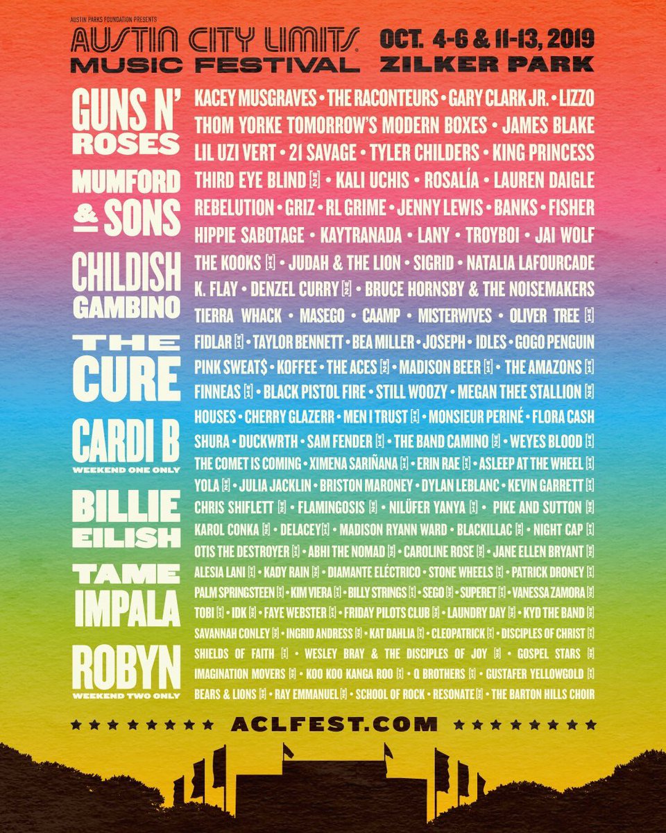 KevinGWorld's tweet photo. It’s just been announced Kevin is perfmiring at the first weekend of @aclfestival in October! https://t.co/LaypZdhQ57