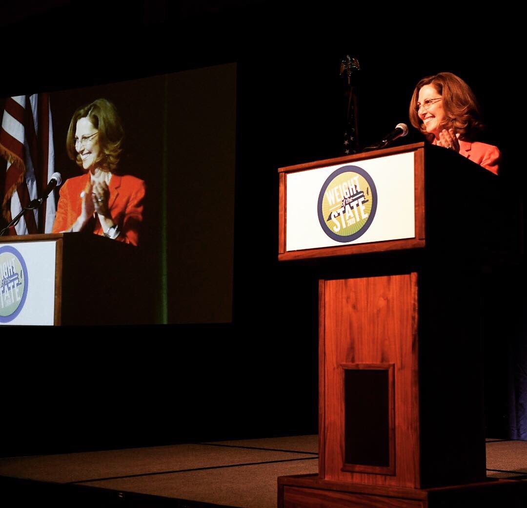 HealthyYouthVA's tweet photo. Thank you @FirstLadyVA Pamela Northam for speaking at our #WeightoftheState conference today and for being a champion for Virginia’s children and #foodsecurity! #publichealth #obesity #Virginia https://t.co/O88SawjsLK