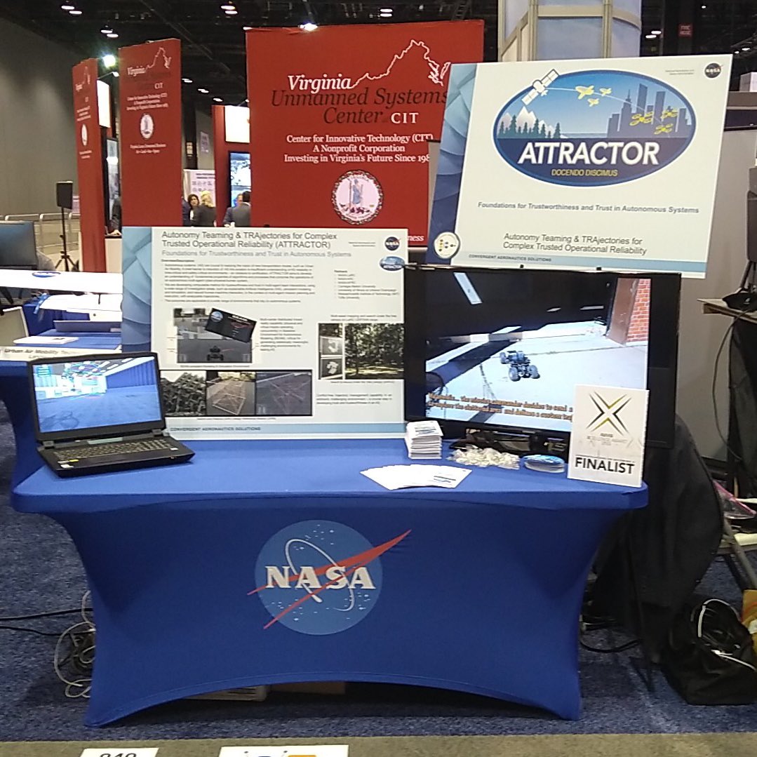 Stop by the #NASA booth at #auvsiXPO to learn about #ATTRACTOR and wish us luck in Thursday’s @AUVSIshow XCELLENCE Humanitarian Award  xponential.org/xponential2019…. Our search and rescue R&amp;D with <a href="/MIT_CSAIL/">MIT CSAIL</a> is one of eight finalists! #SARUC #Autonomy