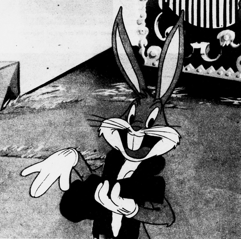 Black Bug Rabbits Bugs Bunny Black And White