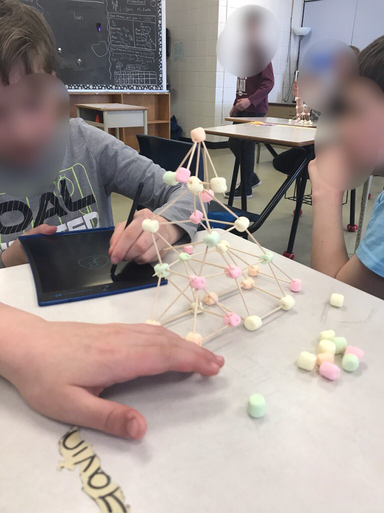 Tackling teamwork with one toothpick at a time!@ @pcollins_ocsb <a href="/heatherteacher2/">Heathertheteacher</a> #ThisIsHowWeSEL