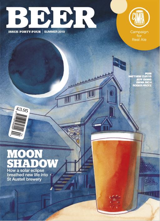 meg_chuter's tweet photo. Moon shadow: How a solar eclipse breathed new life into St Austell Brewery - via @CAMRA_Official BEER magazine. Great six-page feature in celebration of #TwentyYearsofTribute - thanks @insidebeer: https://t.co/rE0B2ait98 https://t.co/GxeKBiCfcY
