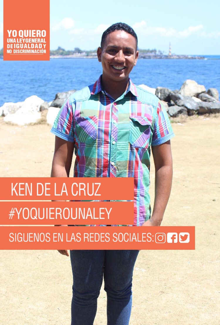 YoQuieroUnaLey's tweet photo. El joven Gay Ken De La Cruz se visibiliza y demanda al Estado Dominicano una Ley General de Igualdad y No Discriminaciòn.
_
#YoQuieroUnaLey
#YoQuieroIgualdad
#MiPoderEsElVoto https://t.co/qKMFT5kJWw