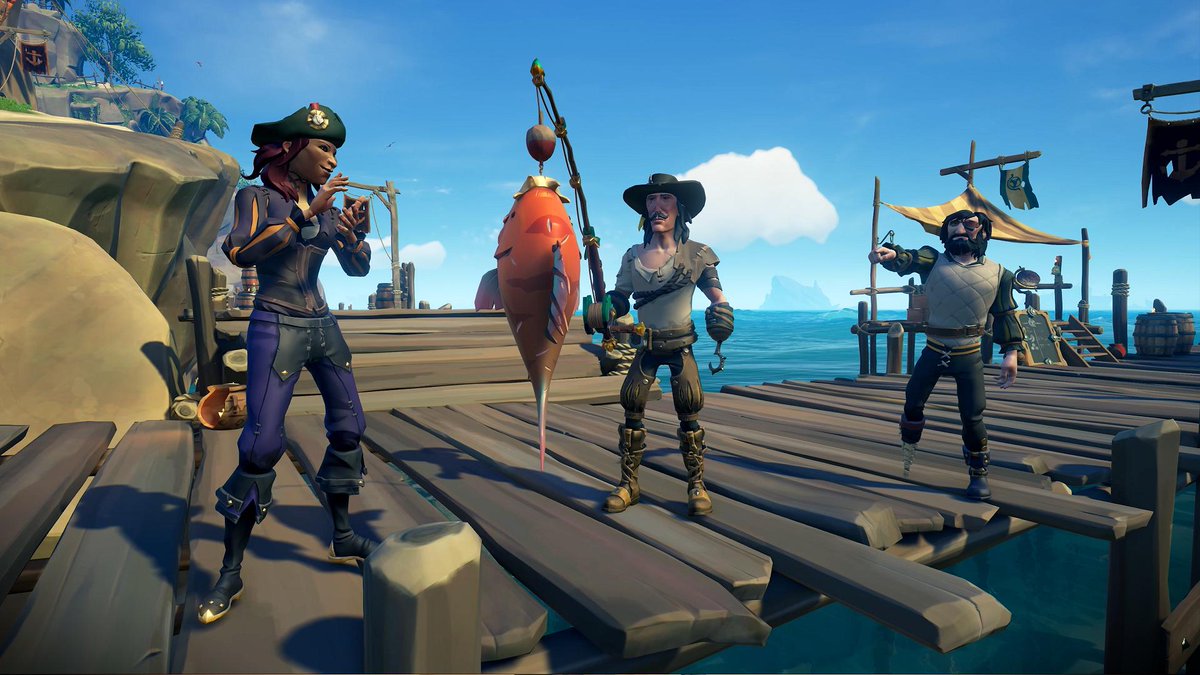 SeaOfThieves's tweet image. The #SeaOfThieves servers are now back online! Dive in, get fishing, start your adventures.

We're aware of some matchmaking issues in The Arena and we'll be rebalancing our servers over the course of the evening to make improvements.