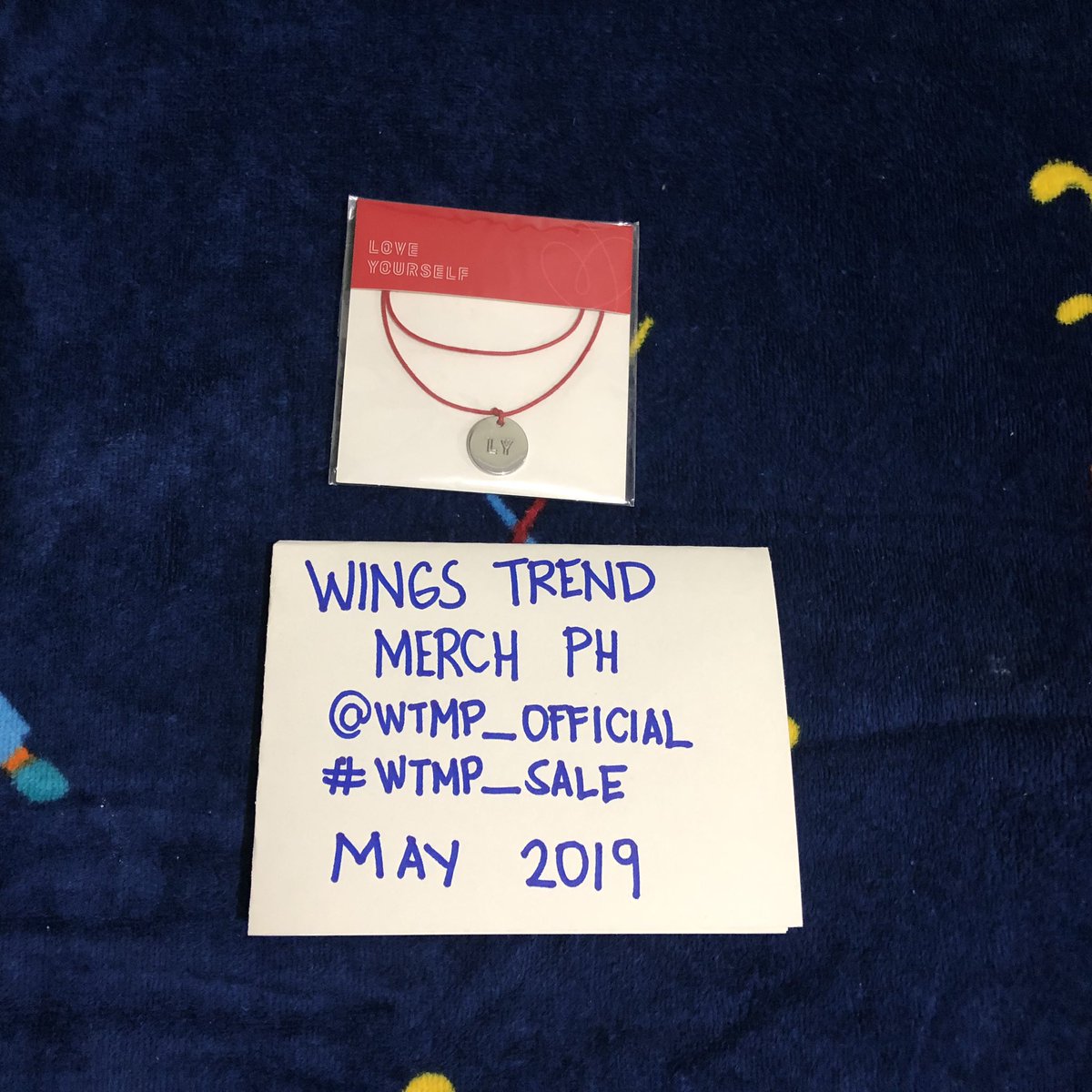 wtmp_official's tweet photo. ‼️BTS LOVE YOURSELF MD BRACELET‼️

-sealed
-mint condition 
-comes with freebies and stamp

Price: 1,000 pesos 
DM for more information 
#wtmp_sale https://t.co/nmulJyP8Ht