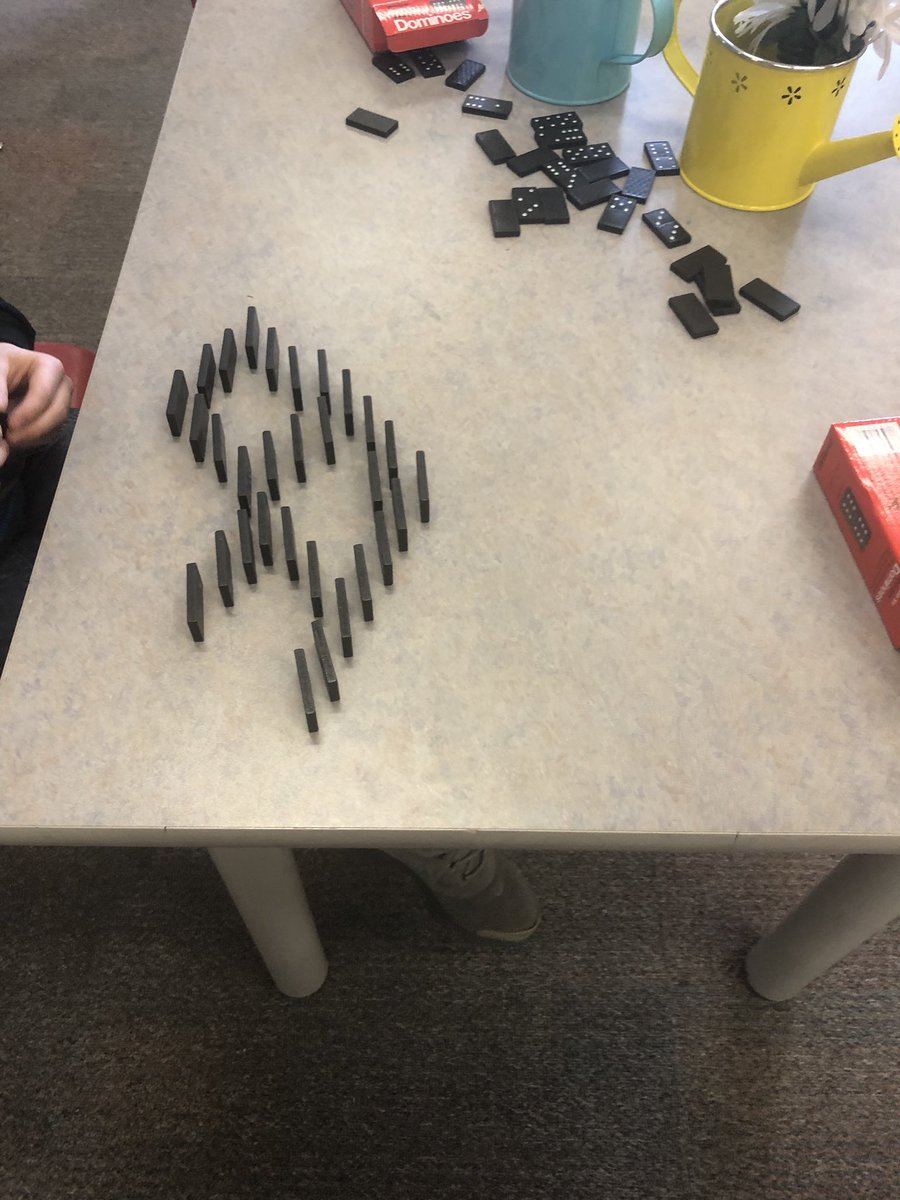 schwartzteaches's tweet photo. Creativity in action @DenlowPS domino club initiatived by a gr. 5 student @tdsb @LC1_TDSB @TDSB_GC https://t.co/RN9SdCbhKN