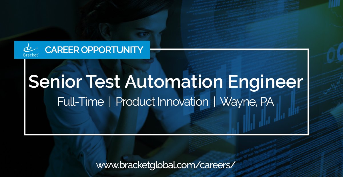 #TalentTuesday Seeking a talented Test Automation Engineer to join our Product Innovation department. Great career opportunity with fast growing, customer-driven company. Learn more and apply here: bit.ly/2RzL3aW