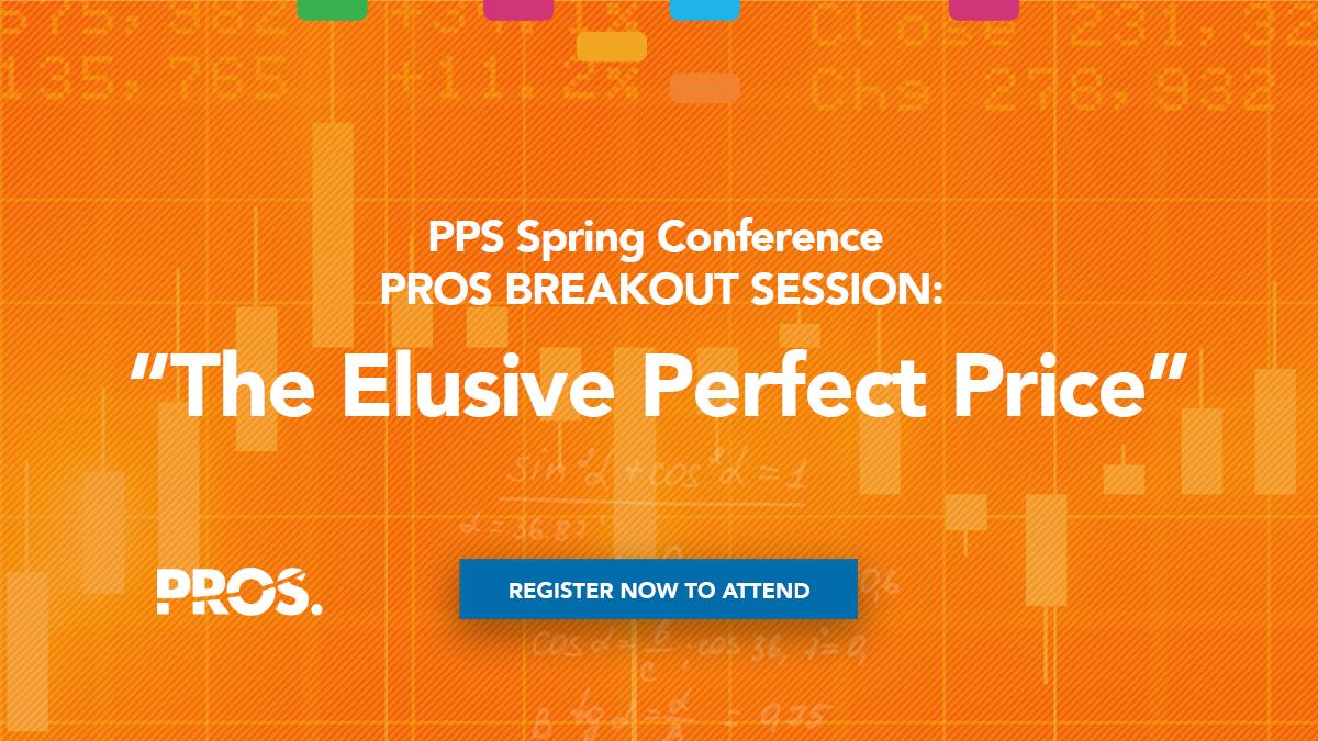 PROS_Inc's tweet photo. It’s time to let go of the price list and embrace a dynamic price strategy. Join our breakout session “The Elusive Perfect Price” at the PPS Spring Conference to learn why 👉 https://t.co/H18MT3nnnZ https://t.co/3usm1y4Eyy