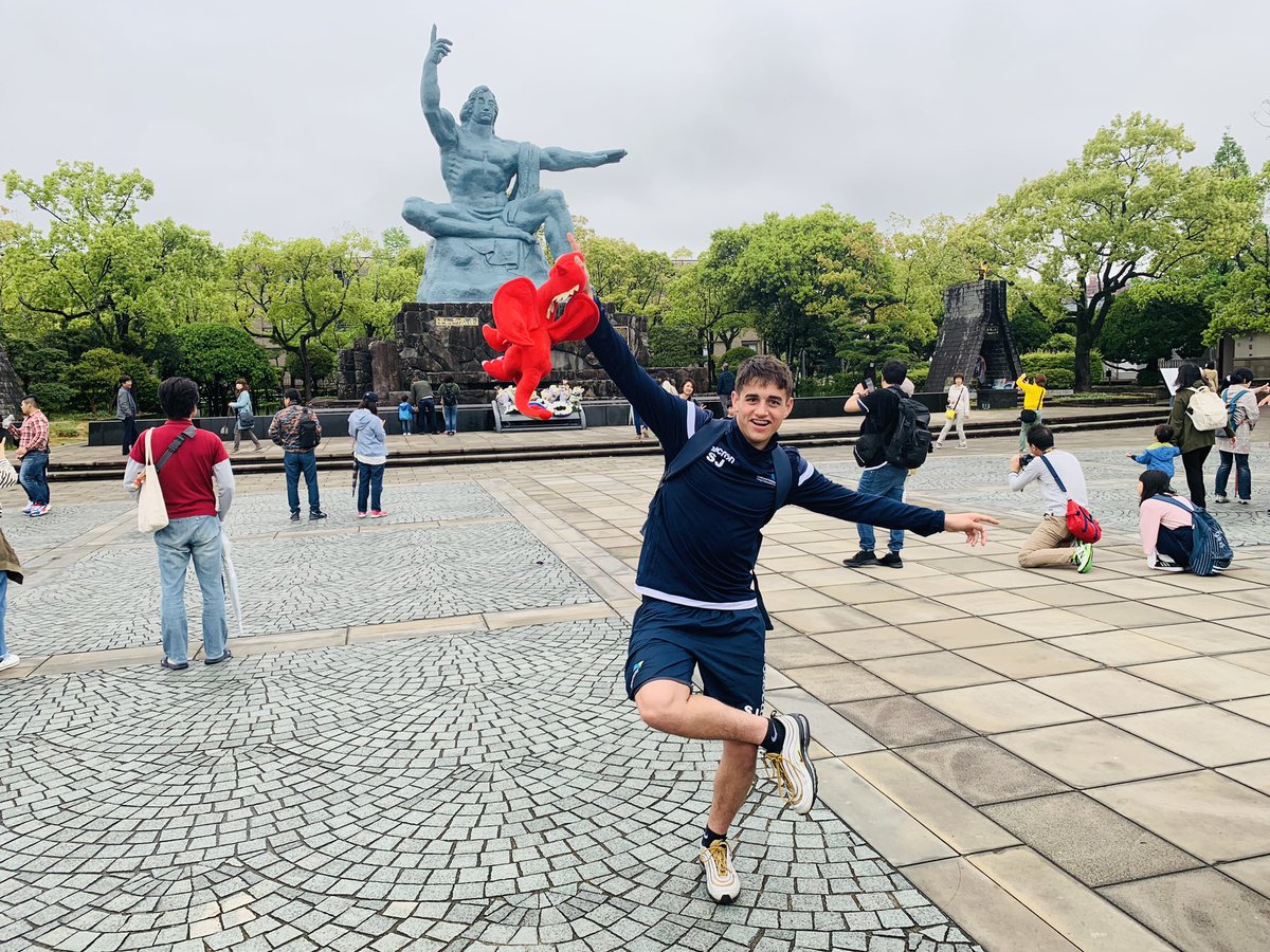 CAVC_Rugby's tweet photo. The squads’ mascot #DewiCAVC has been busy since arriving in Japan. #training #revision #dining #cheering #sightseeing His mentor, Scott Jones, has kept him safe and sound. #SANIX2019 #SanixWorldYouthRugbyTournament #CAVC #CAVCRugbyAcademyJapan https://t.co/dnLAbaVEXH