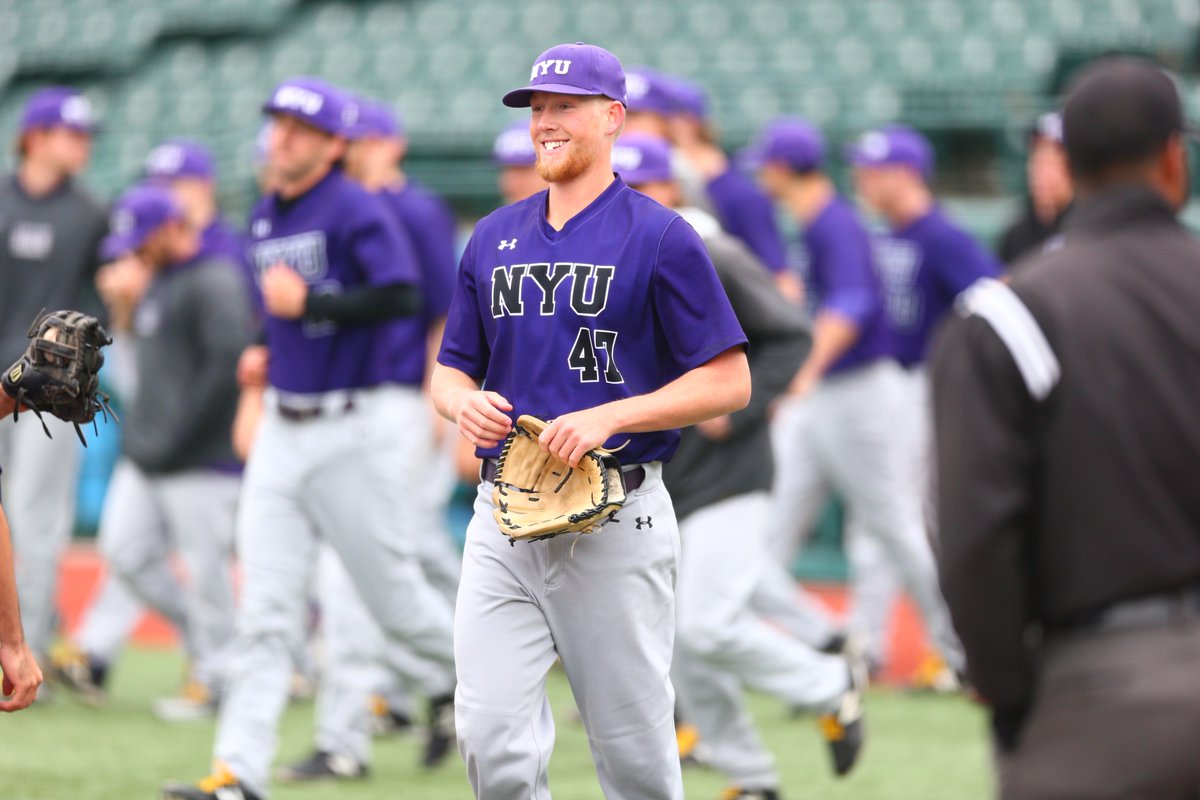 nyu_baseball's tweet image. Violet fans, your UAA Players of the Week!

Ford Ladd: 2 Wins, 13 IP, 0 ER, retired 11 batters in a row at two different points of the game against Emory
Colman Hendershot: .368 (7-for-22) with a home run and 7 RBIs through 5 games

#LightTheTorch 
gonyuathletics.com/news/2019/4/29…