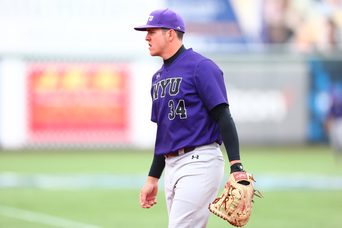 nyu_baseball's tweet image. Violet fans, your UAA Players of the Week!

Ford Ladd: 2 Wins, 13 IP, 0 ER, retired 11 batters in a row at two different points of the game against Emory
Colman Hendershot: .368 (7-for-22) with a home run and 7 RBIs through 5 games

#LightTheTorch 
gonyuathletics.com/news/2019/4/29…