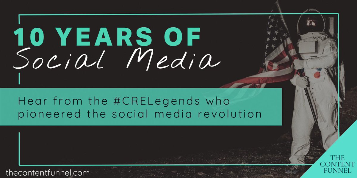 theBrokerList's tweet photo. We want YOU to show up on 5/8 at 12 pm EST as we take a look back at the past 10 Years in #SocialMedia with some of the industry's biggest #CRELegends! Register for this FREE webinar hosted by @TCFunnel here:  https://t.co/0kq6K5vMTh @BullRealty @CREMattSD @jimfried @BarbiReuter https://t.co/GAoIokPQfA