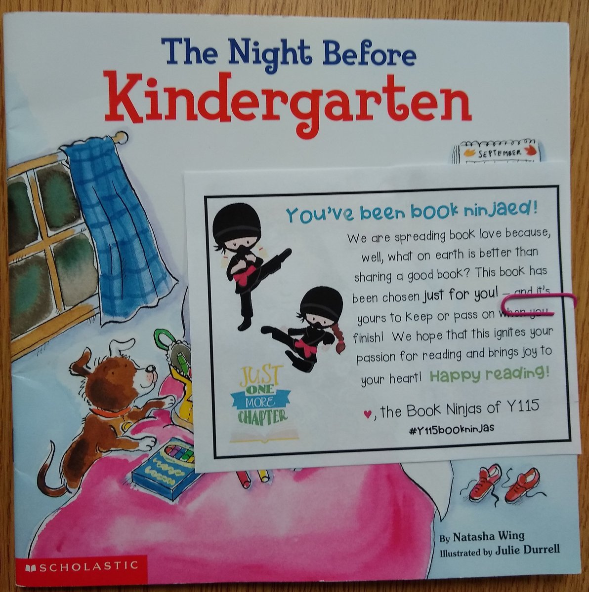 My smile is ear to ear right now. I am so excited to share this title with my son, and it will be the perfect read for this summer as we prepare for kindergarten. Thank you #y115bookninjas