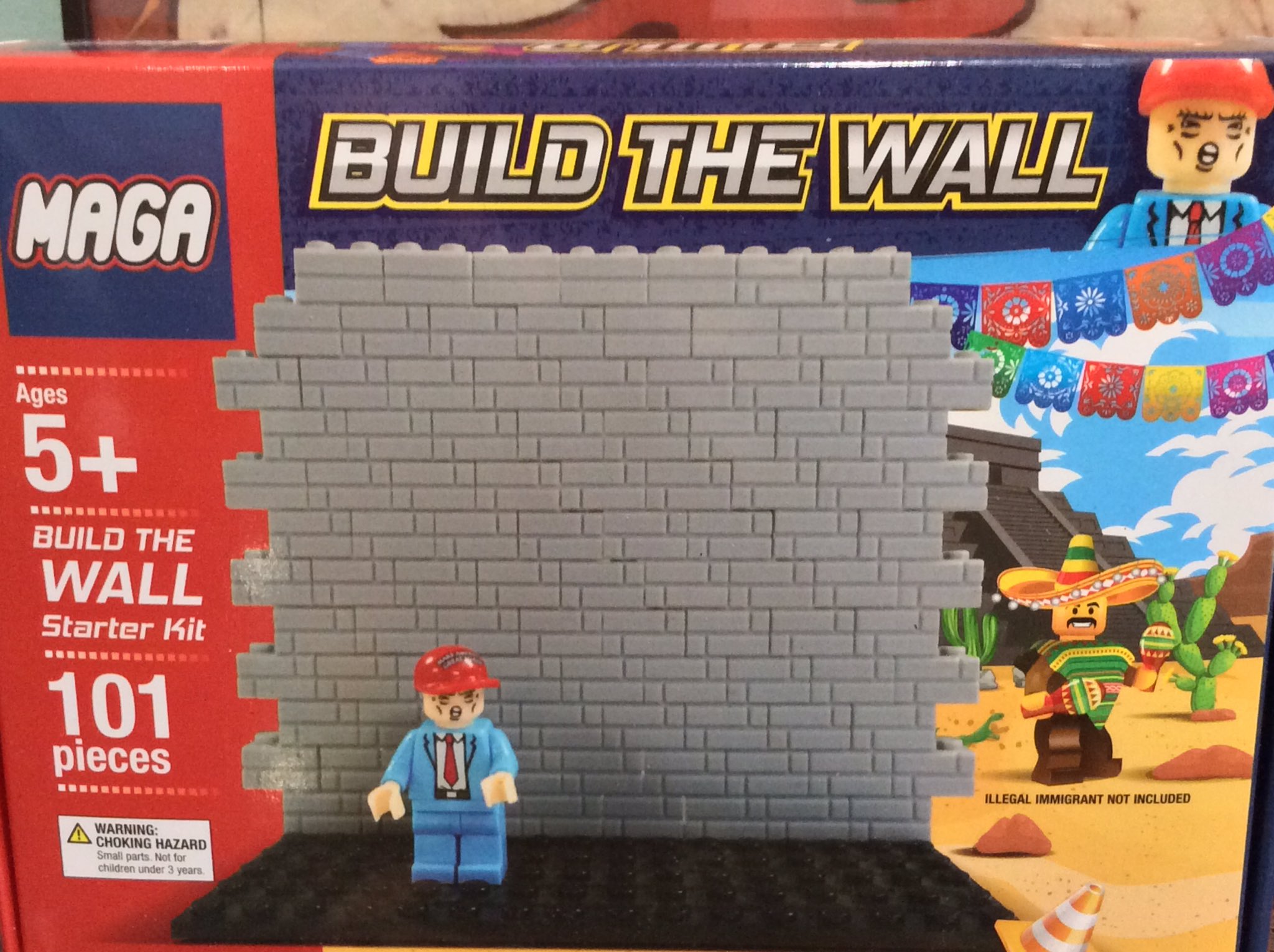 build the wall maga toy