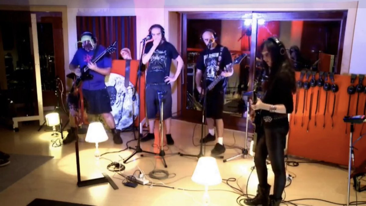 devilspeakband's tweet photo. 👀 peeled for a track from our EP launch live stream coming tomorrow on our YouTube channel 🤘
#DevilSpeak #EmbraceDecay #Live #InStudio #Soon https://t.co/MuIWq8DEud