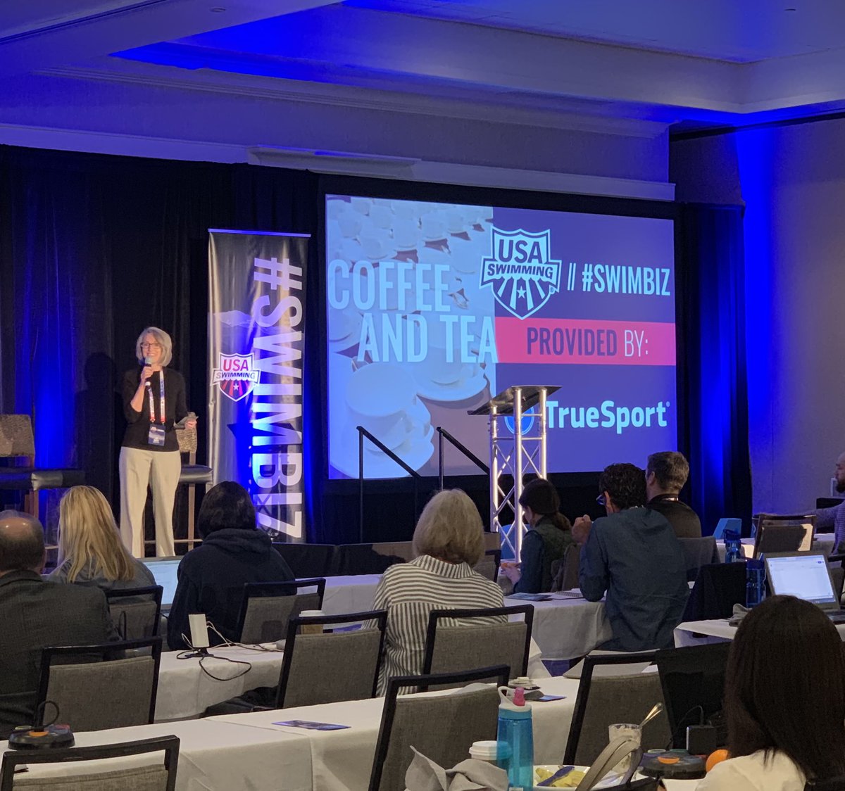 TrueSport's tweet image. Had the opportunity to talk #TrueSport at #SwimBiz! Thanks for having us @USASwimming 👍