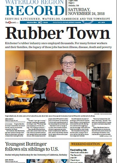 GregMercerGlobe's tweet photo. I'm thrilled to have been awarded a 2019 Michener-Deacon Fellowship to take the @WR_Record's reporting on #RubberTown and occupational disease even further https://t.co/meLqkmZthT https://t.co/eV8zeB550V