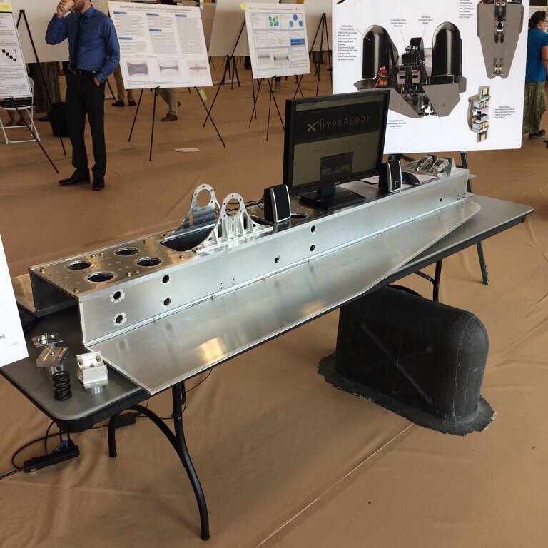 TeamHyperlynx's tweet photo. We had a great time showing off our progress at the @CUDenver RaCAS event! T- 11 weeks to the #SpaceX #Hyperloop competition! https://t.co/b3OF6fiYQJ https://t.co/qGoMPUSSc2