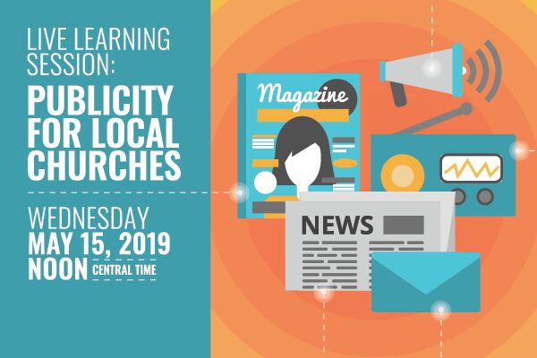 ResourceUMC's tweet image. Draw more people to your services &amp;amp; events. Register for the @UMCommunication #LiveLearningSession on 5/15 at 12pm CST. Get tips for boosting the publicity of your local church with the help of key public relations strategies.  #Webinar #UMComTips bit.ly/2IKz3PC