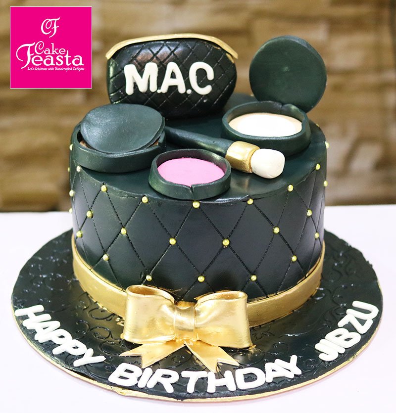 Makeup Cake Tutorial || Cosmetic Cake || Edible Makeup Birthday Cake -  YouTube