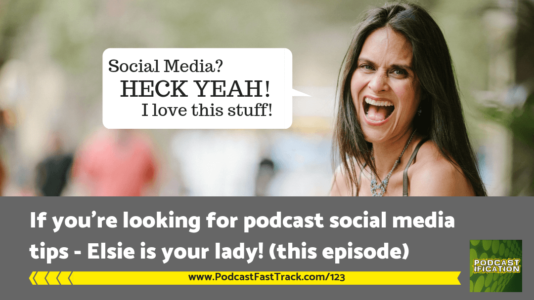 PodcastFast's tweet photo. I learned some things in this conversation with @TheElsieEscobar that I've never even heard before. #SocialMedia for #Podcasting, from the Community Manager at @Libsyn and @shepodcasts maven! #Podcastification #TimeSucklessPodcasting https://t.co/Wi1HcIBecF