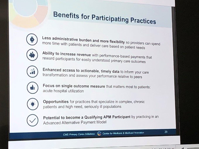 HCTTF's tweet image. Why should practices participate in #PrimaryCareFirst?