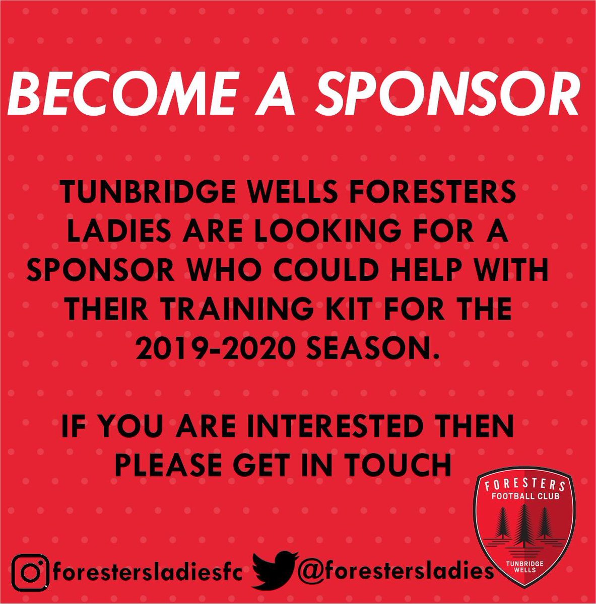 SPONSORSHIP OPPORTUNITY🔴⚫️ #sponsor #ladiesfootball
