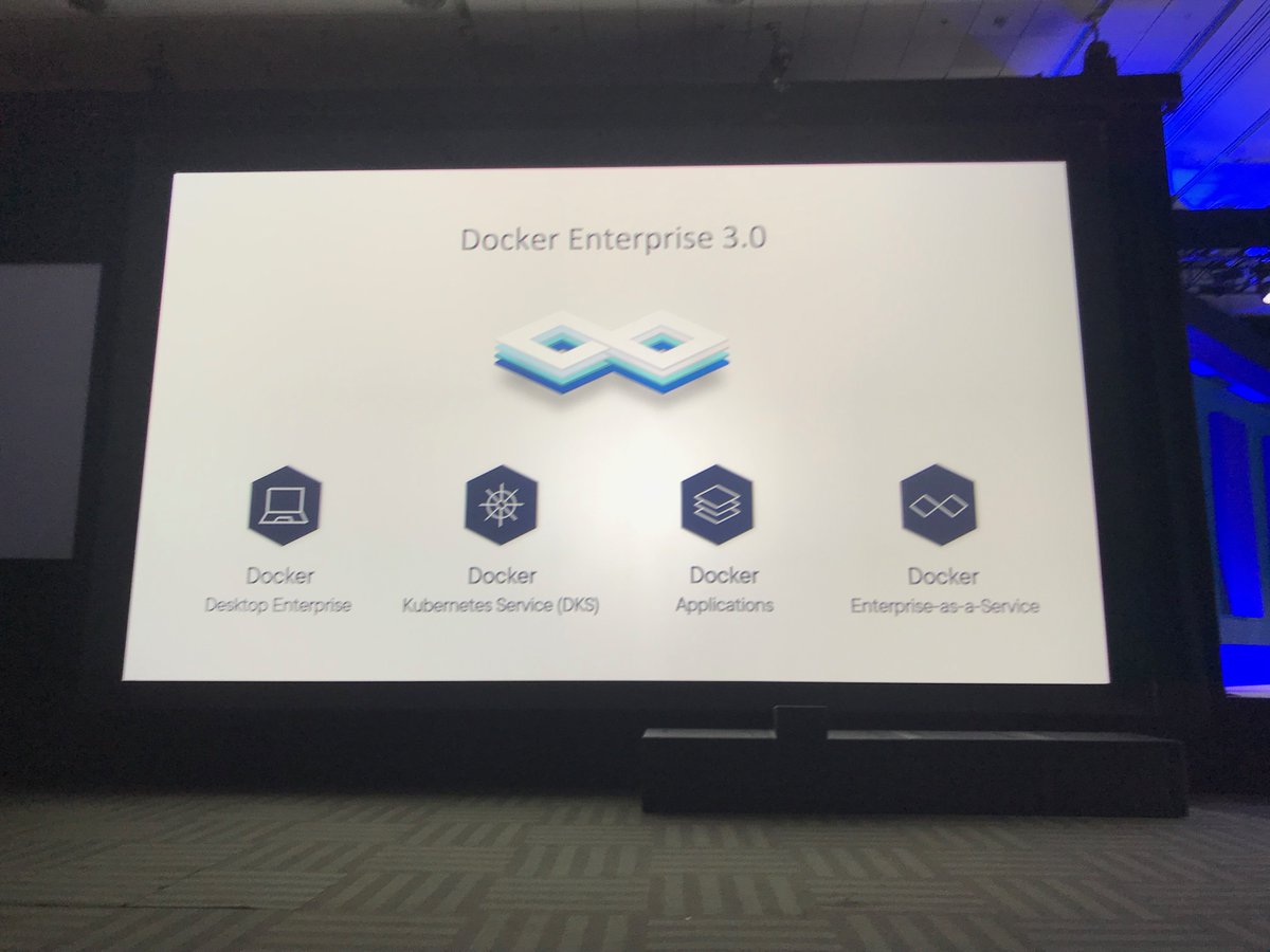 thenewstack's tweet image. #DockerEnterprise 3.0 combines Docker Desktop,  Docker #Kubernetes Service and Docker Enterprise-as-a-Service into a single seamless workflow -- @scottcjohnston @Docker #Dockercon
