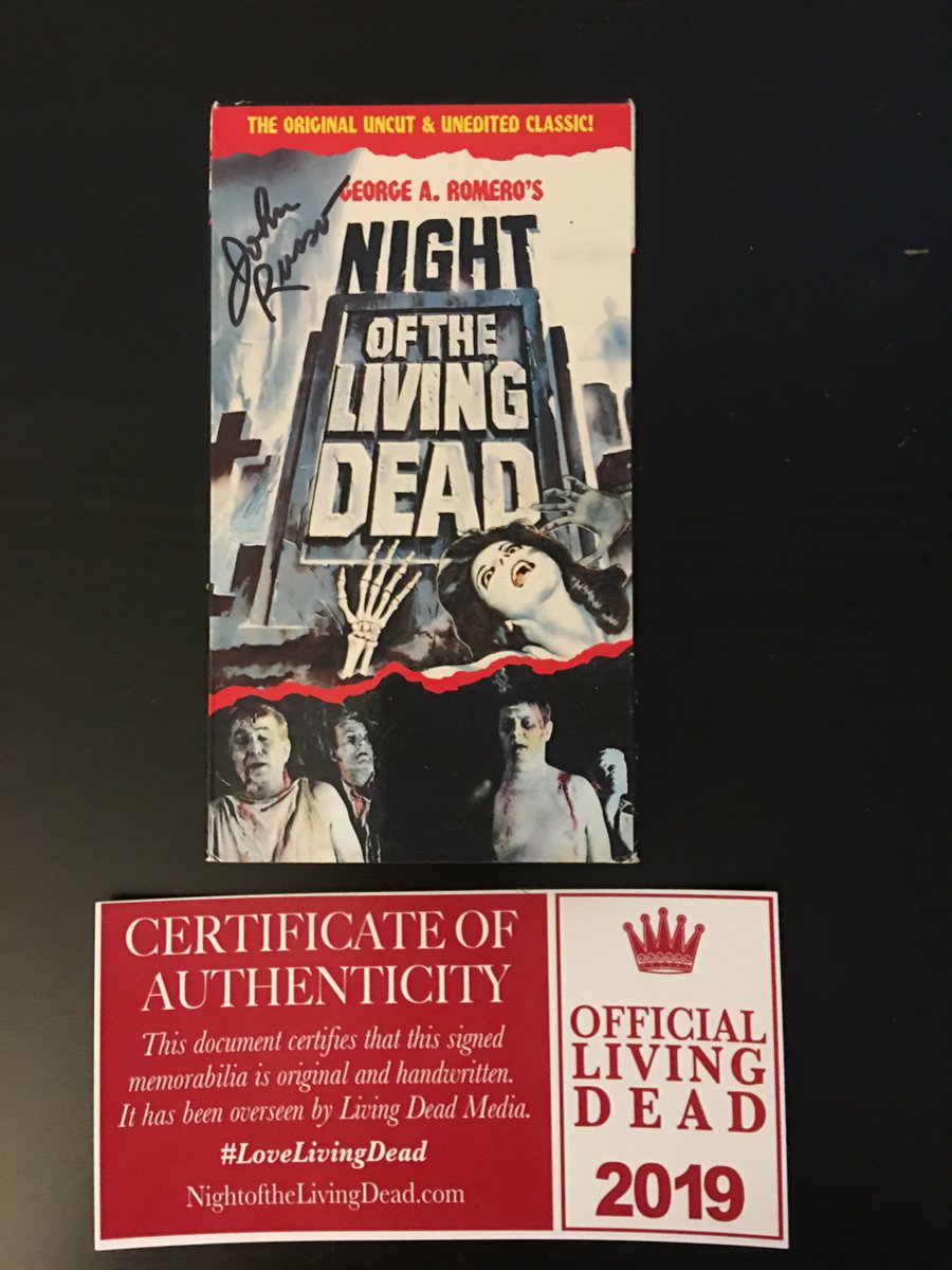 LoveLivingDead's tweet photo. We have just 3 autographed classic VHS Night of the Living Dead Tapes. Check them out here and add them to your collection today. Don't miss out, they'll be gone fast....

https://t.co/4COOg50wnY https://t.co/zaoRLQbOr5