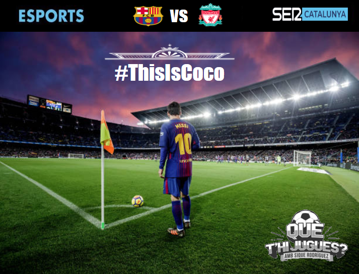 QueThiJugues's tweet photo. ⚠️‼️ CONCURS PER VEURE EL BARÇA-LIVERPOOL‼️⚠️

🎫Teniu una altra possibilitat per aconseguir-les:

📌Feu m'agrada a aquesta publicació
📌Expliqueu per què creieu que guanyarà el Barça demà
📌Utilitzeu el hashtag #ThisIsCoco 

📻 Atents a 'La Graderia' i al 'Què t'hi jugues!' https://t.co/Sus6Asn8p1
