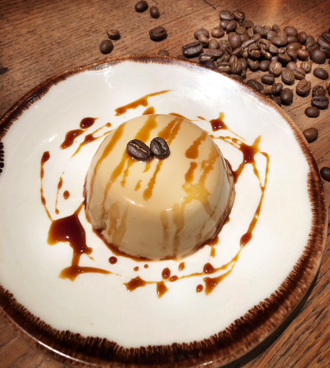 We are celebrating #nationalcoffeeweek. Coffee infused panna cotta with coffee syrup #delish #coffee