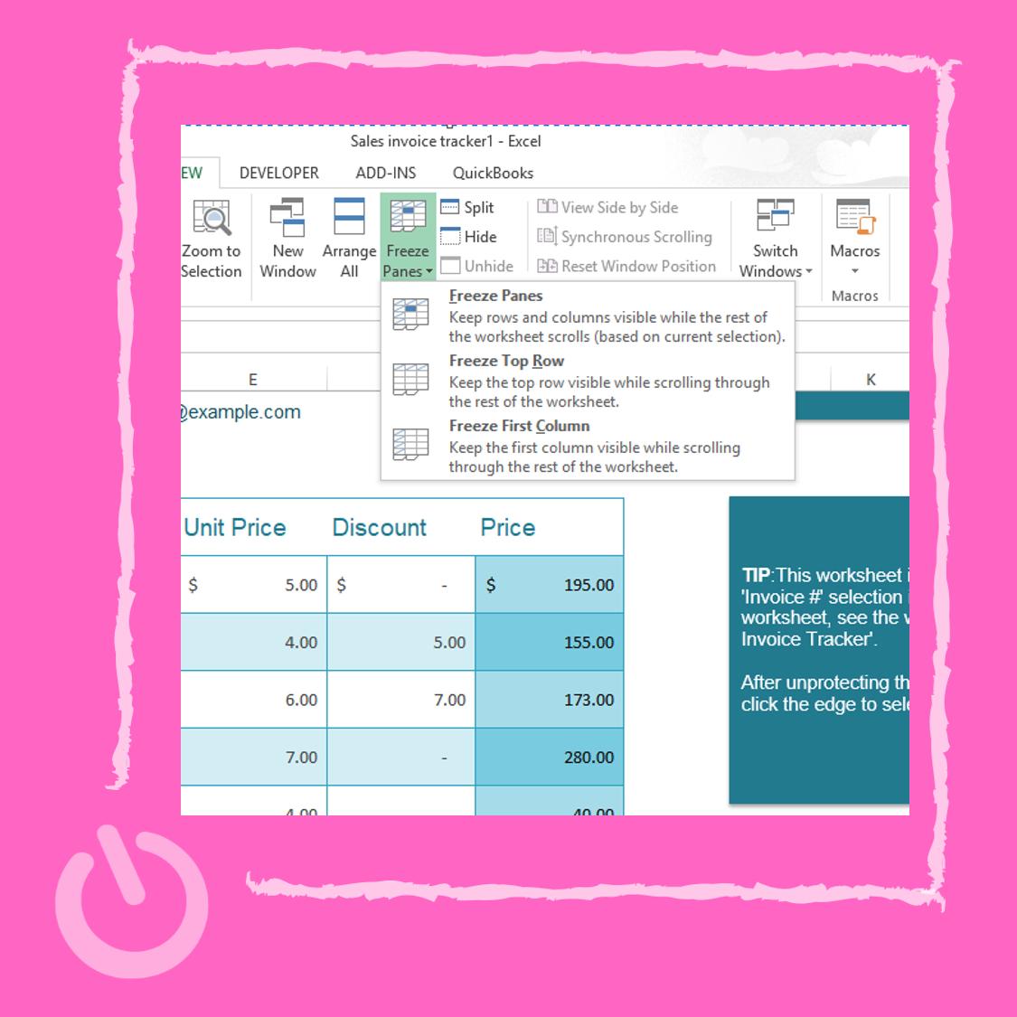 supportbyclick's tweet image. Excel 365 Tips -  Freeze rows and columns
This is really helpful when you get a spreadsheet with a lot of data and you want to scroll but keep an eye on your headings.