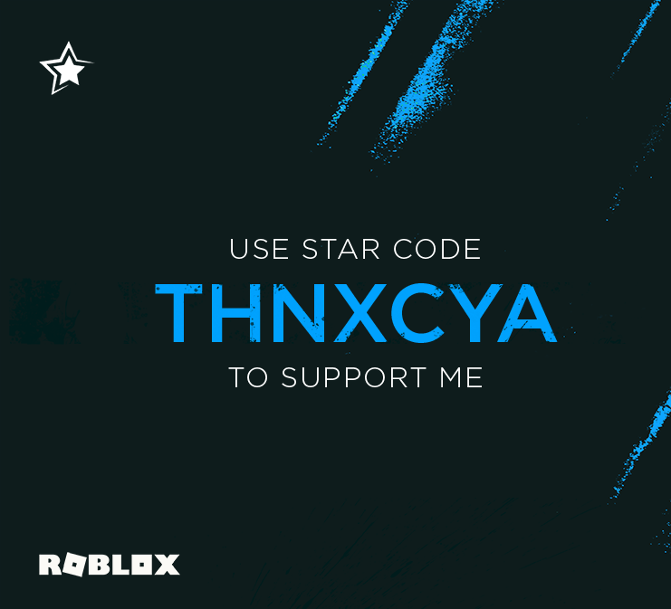 Very Scary Name On Twitter Huge Thanks To Roblox For Giving Me My Very Own Star Code Please Considering Using Mine Thnxcya When Buying Any Robux Bc Membership To Directly Support The Channel - roblox star codes on mobile