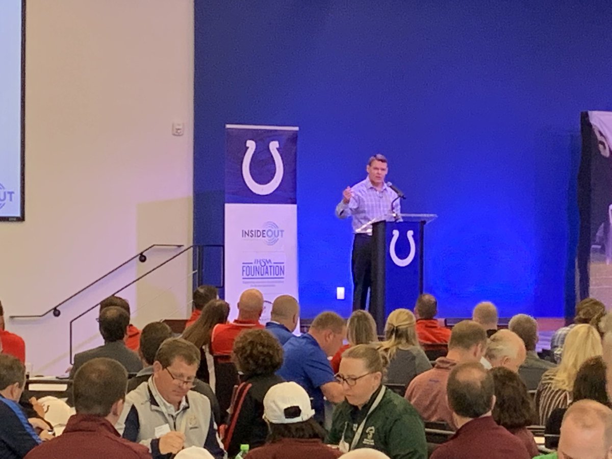 RichNye13's tweet photo. #Colts GM Chris Ballard is addressing hundreds of HS coaches at @IHSAA1 @IHSAAFoundation @ISOInitiative on character & education based athletics. https://t.co/IWk7EOxGof