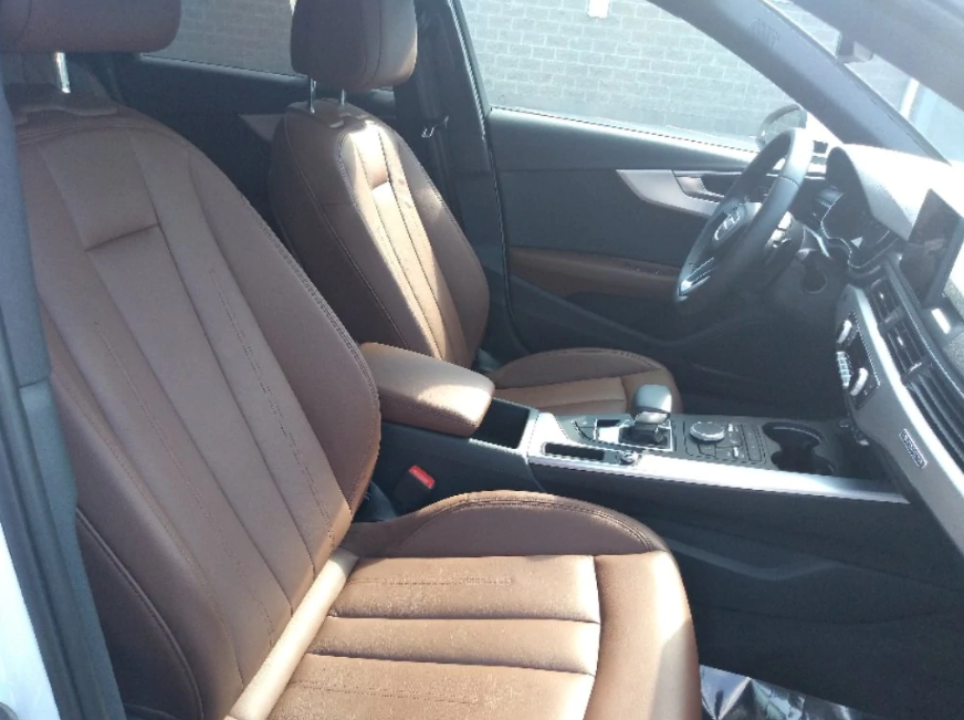 SerraTVC's tweet photo. Who else loves the way brown leather interior looks? This Certified Pre-Owned 2018 #Audi A4 2.0T Allroad Premium drives like new with only 8,167 miles! Follow the link for more details! #InteriorTuesday https://t.co/nIFCqfOFuP https://t.co/zrXJoBStwH