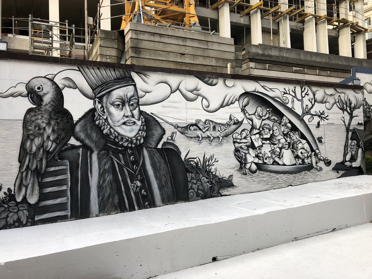 karinelalieux's tweet image. Inauguration à BOZAR d’une Fresque Bruegel réalisée par #FarmProd et de la splendide Agora pour le lancement de l’année Bruegel