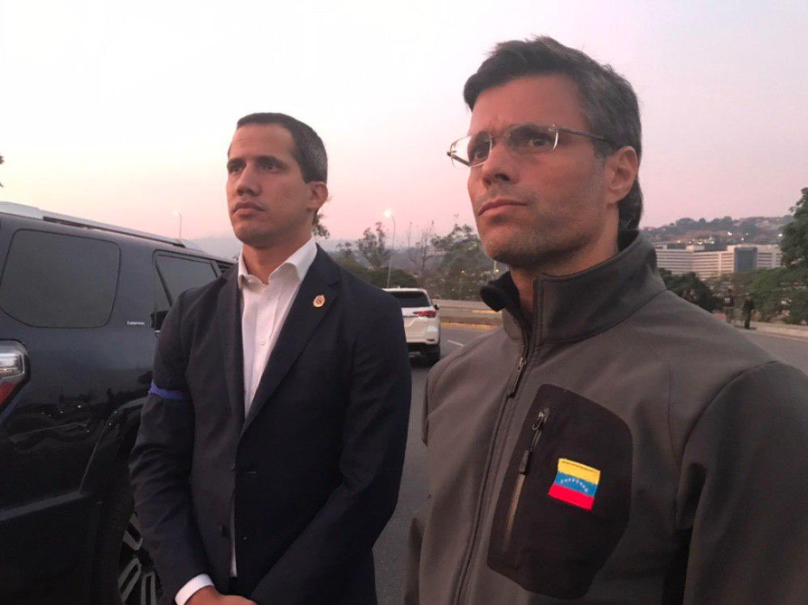 guyverhofstadt's tweet photo. I welcome that Sakharov prize laureate @leopoldolopez has regained freedom and reiterate support for @jguaido as President ad interim. Now it is key to avoid bloodshed and allow for peaceful transition leading to democratic elections. #Venezuela https://t.co/b9OQISSzRO