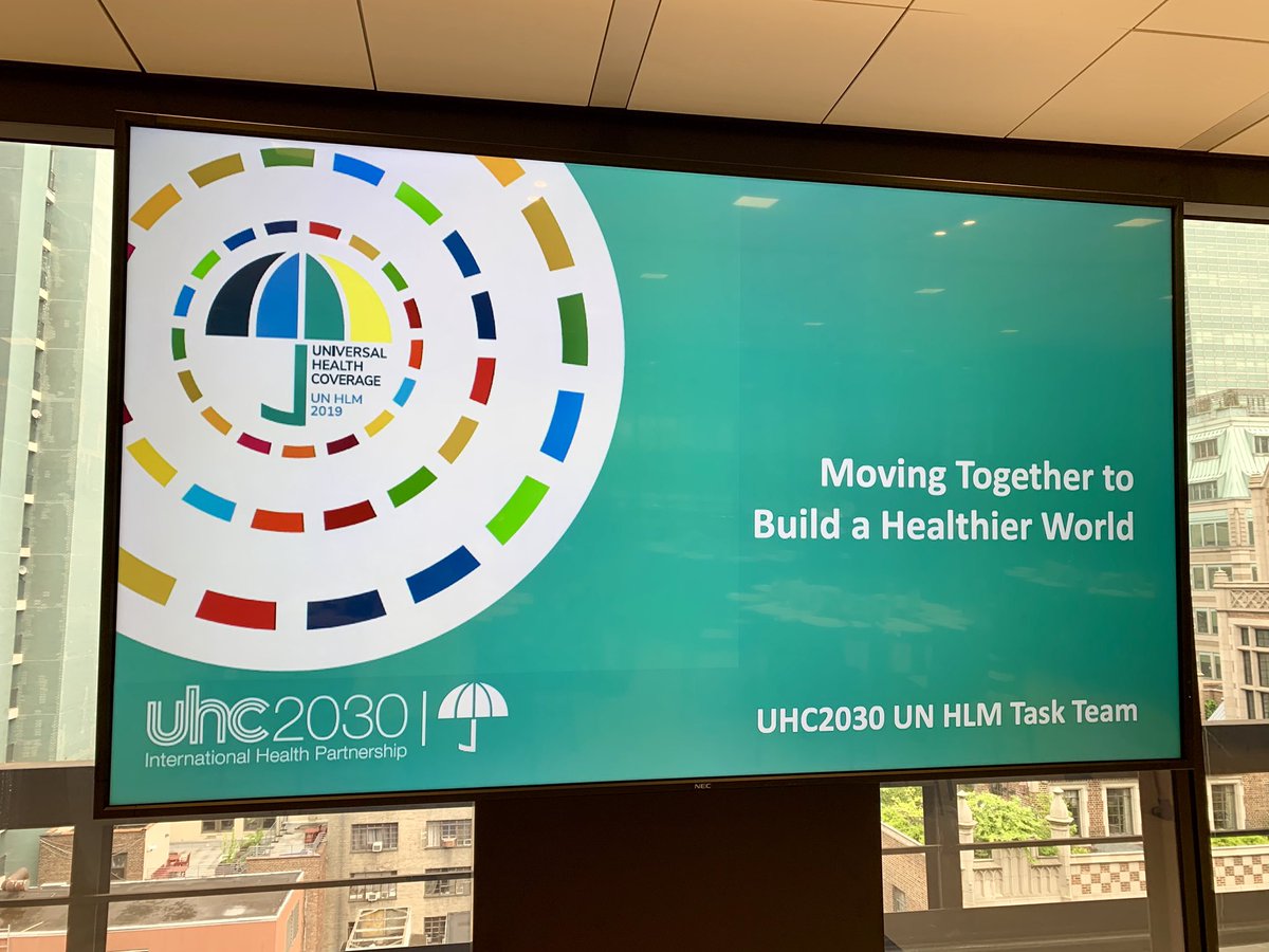 At #UHC briefing at <a href="/unfoundation/">United Nations Foundation</a>, Amb Hoshino gave opening remarks, stating #Japan has been managing its UHC system for more than half a century &amp; we constantly upgrade the system by introducing new technologies. We will however need to further capitalize on #innovation for UHC.