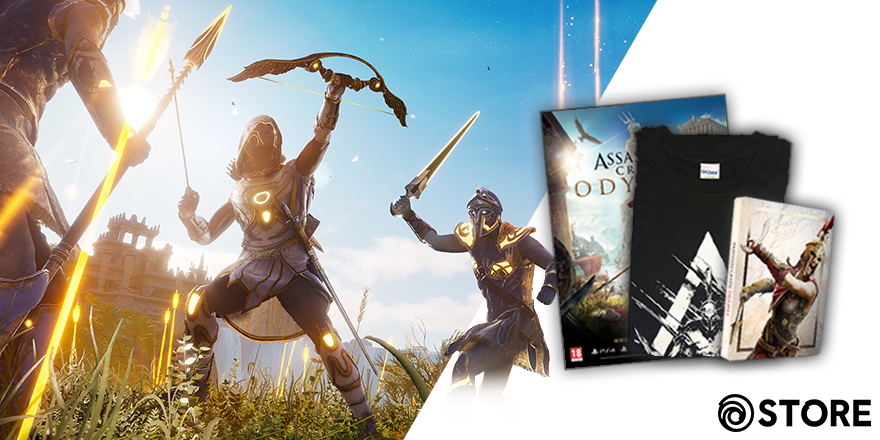 UbisoftBNL's tweet photo. 🎁 #GIVEAWAY 🎁 

💫🌊 Fate of Atlantis is nu één week live🌊  💫

🇬🇷 Geen #Drachmae nodig!
Win: T-Shirt, Poster, Steelbox

Wat moet je doen?
- Retweet
- Volg ons
- Reageer waarom je deze goodies moet winnen!

Er zijn twee winnaars 👀

#AssassinsCreed #Odyssey #Gratis #Ubisoft https://t.co/ctN24MB99E