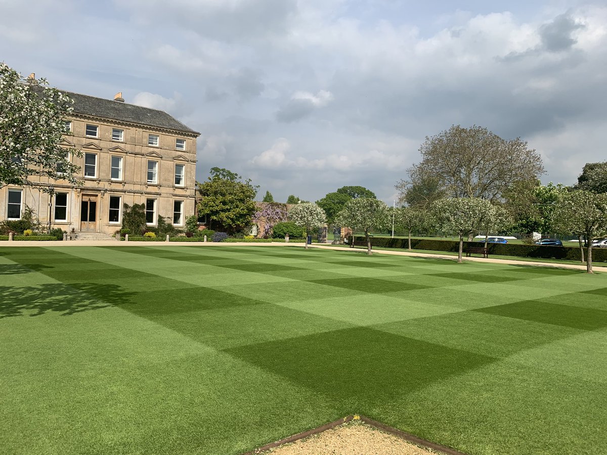 #staffwicket <a href="/consolidateTurf/">Consolidate Turf</a> trial on the front lawn