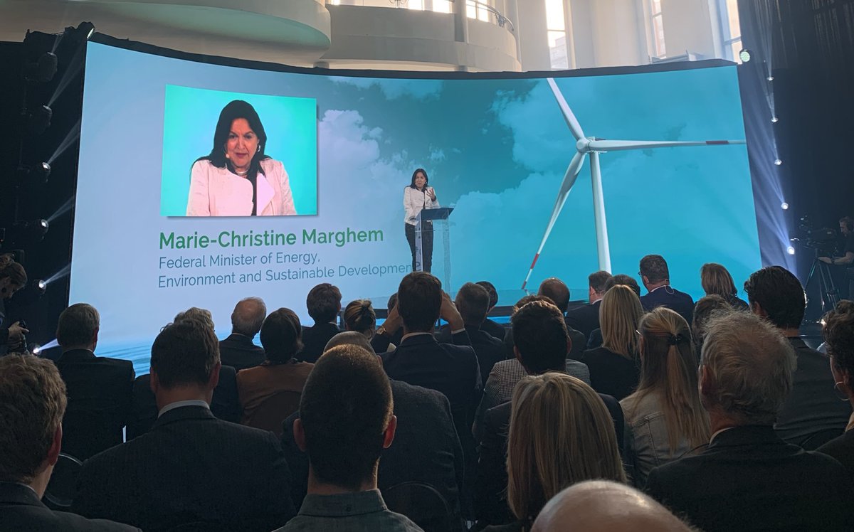 “Offshore wind energy will continue to be a vital part of our Belgian energy vision” | #begov Minister of Energy and Climate <a href="/McMarghem/">Marie Christine Marghem</a> at #rentelinauguration